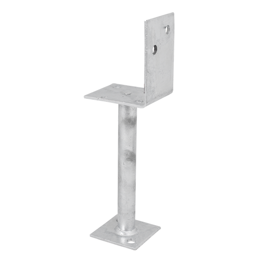 Pryda Half Stirrup Post Anchor 200mm M10 - Galvanised Steel - Durable Termite Protection – view 2 - Auzzistore
