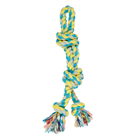 Happy Tails XL Rope Tug Toy - 56cm - Durable Thick Rope for Large Dogs