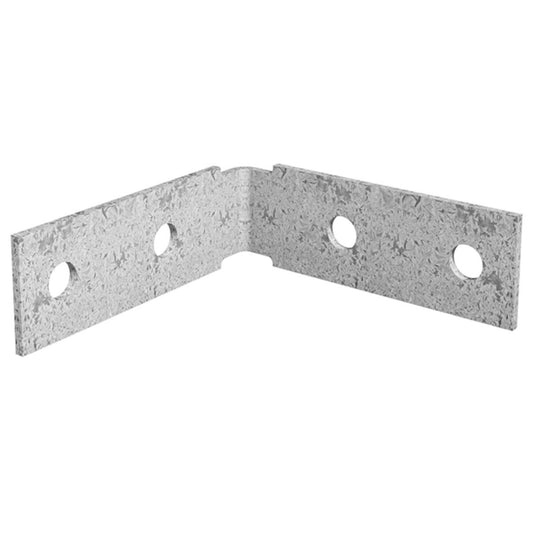 Dunnings Angle Bracket - 100mm x 100mm x 35mm - Galvanised Steel - M10 Holes - Auzzistore