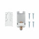 Deta F Connector Skirting Board Outlet - 30mm Polycarbonate - White