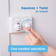 Perma Child Safety Outlet Covers 12 Pack Plastic White Grey Easy Use