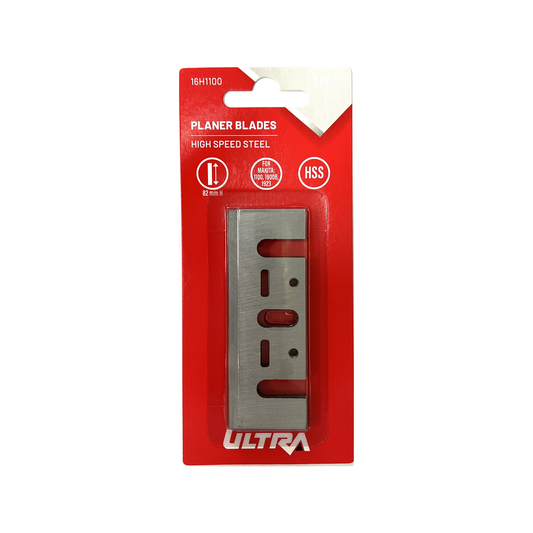 Ultra HSS Planer Blades - Makita Ryobi - 1 Pair - 6mm x 81mm - Silver - Auzzistore