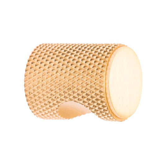 Lane 20mm Brass Knurled Post - Decorative Hardware - Matte Brass