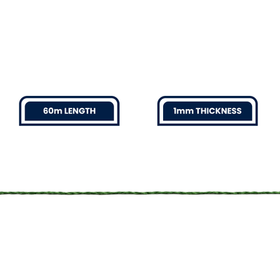 Grunt Sisal Twine - 60m - Dark Green - High Strength Garden Rope