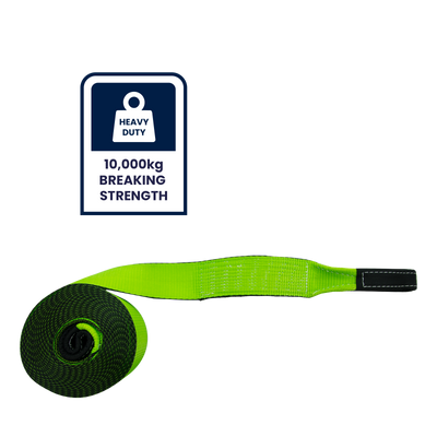 Grunt Recovery Strap - 75mm x 9m - Polyester - Towing Use