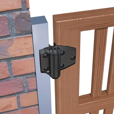 TruClose Self Closing Safety Gate Hinges - Adjustable - Black - Durable