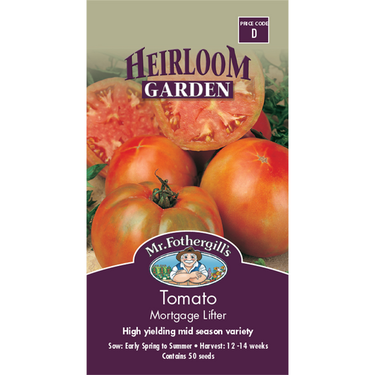 Mr Fothergill Mortgage Lifter Tomato Seeds - 20 Weeks - Heirloom - High Yield - Auzzistore