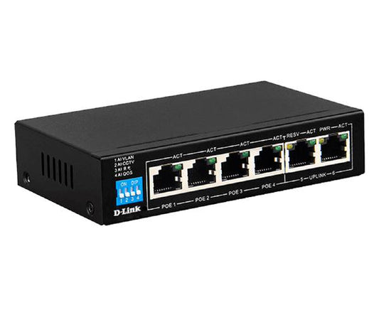 6-Port PoE Switch with Long Reach Technology | Auzzi Store