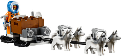 LEGO 60036 Arctic Base Camp - Exploration Vehicle, Helicopter & Huskies