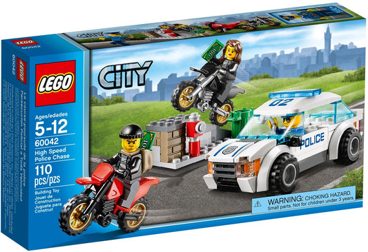LEGO 60042 High-Speed Police Chase Car & Motorcycle Set - Auzzistore
