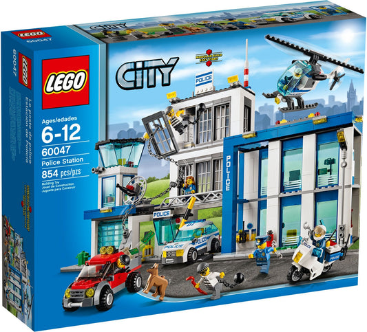 LEGO 60047 Police Station - Jailbreak! Helicopter & Crook's Tow Truck - Auzzistore