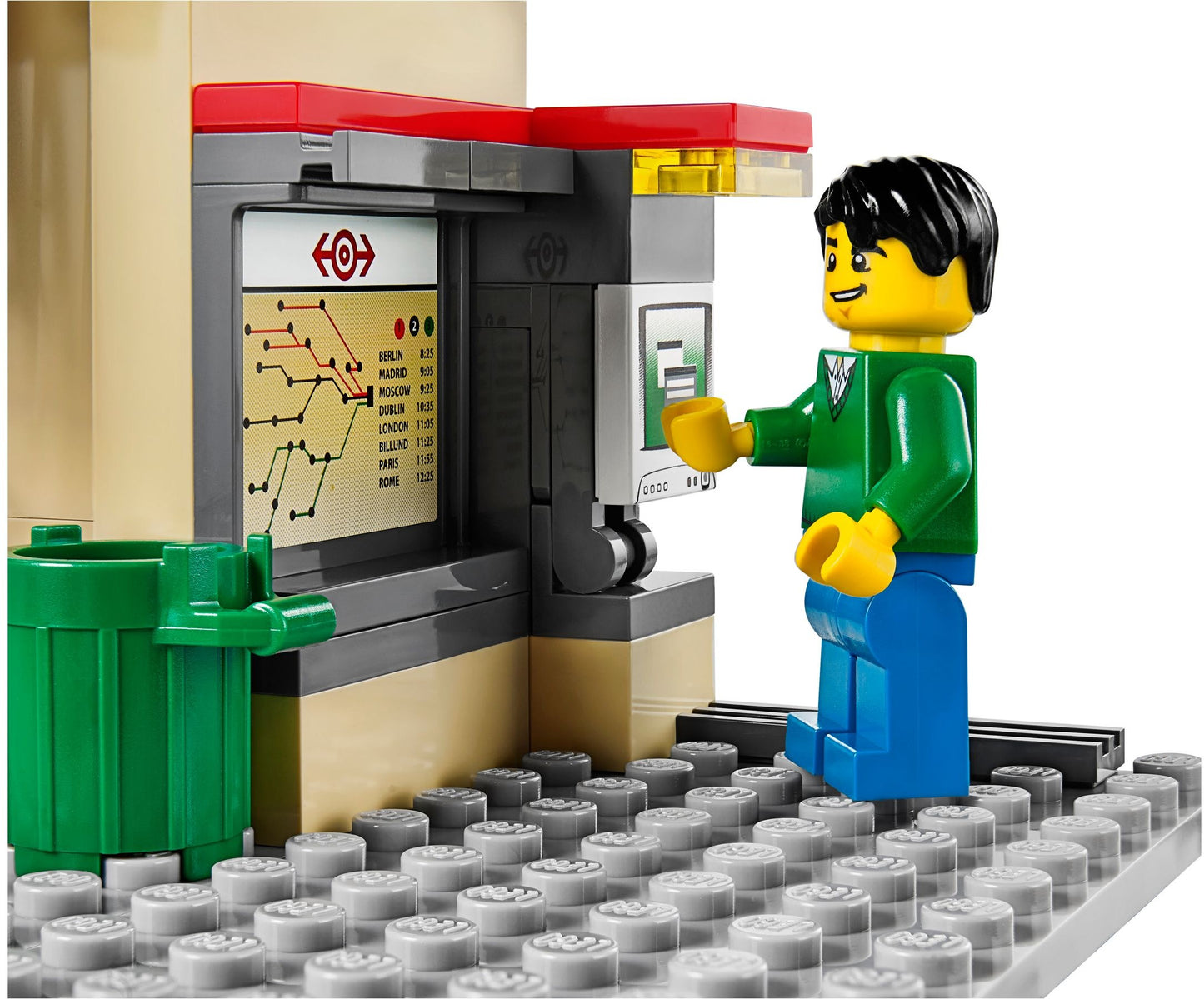LEGO 60050 City Train Station with Taxi, Shop & Minifigures
