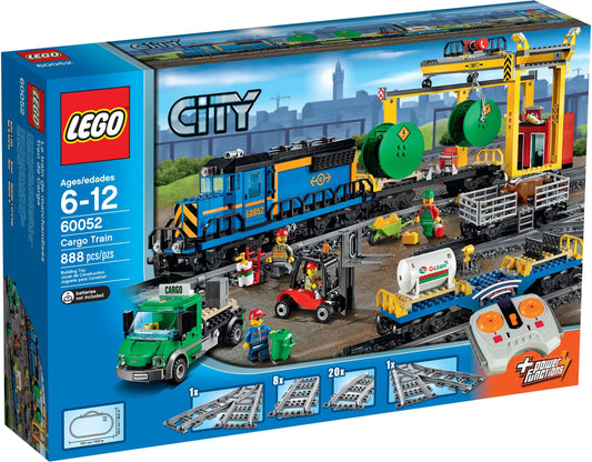 LEGO 60052 Cargo Train: Remote Control Train Set with Tracks & Minifigures - Auzzistore