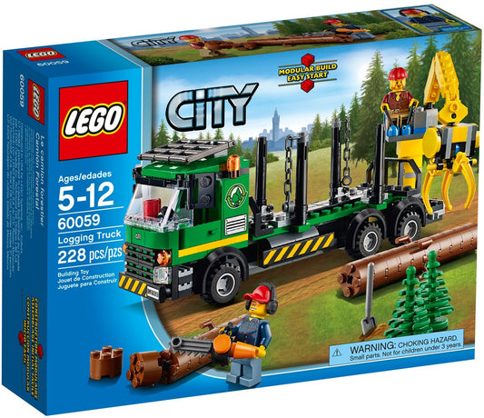 LEGO 60059 Logging Truck with Crane & Lumberjacks - Auzzistore