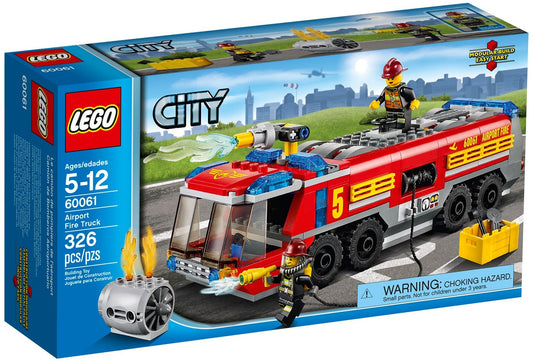 LEGO 60061 Airport Fire Truck with Water Cannon & Fire Hose - Auzzistore