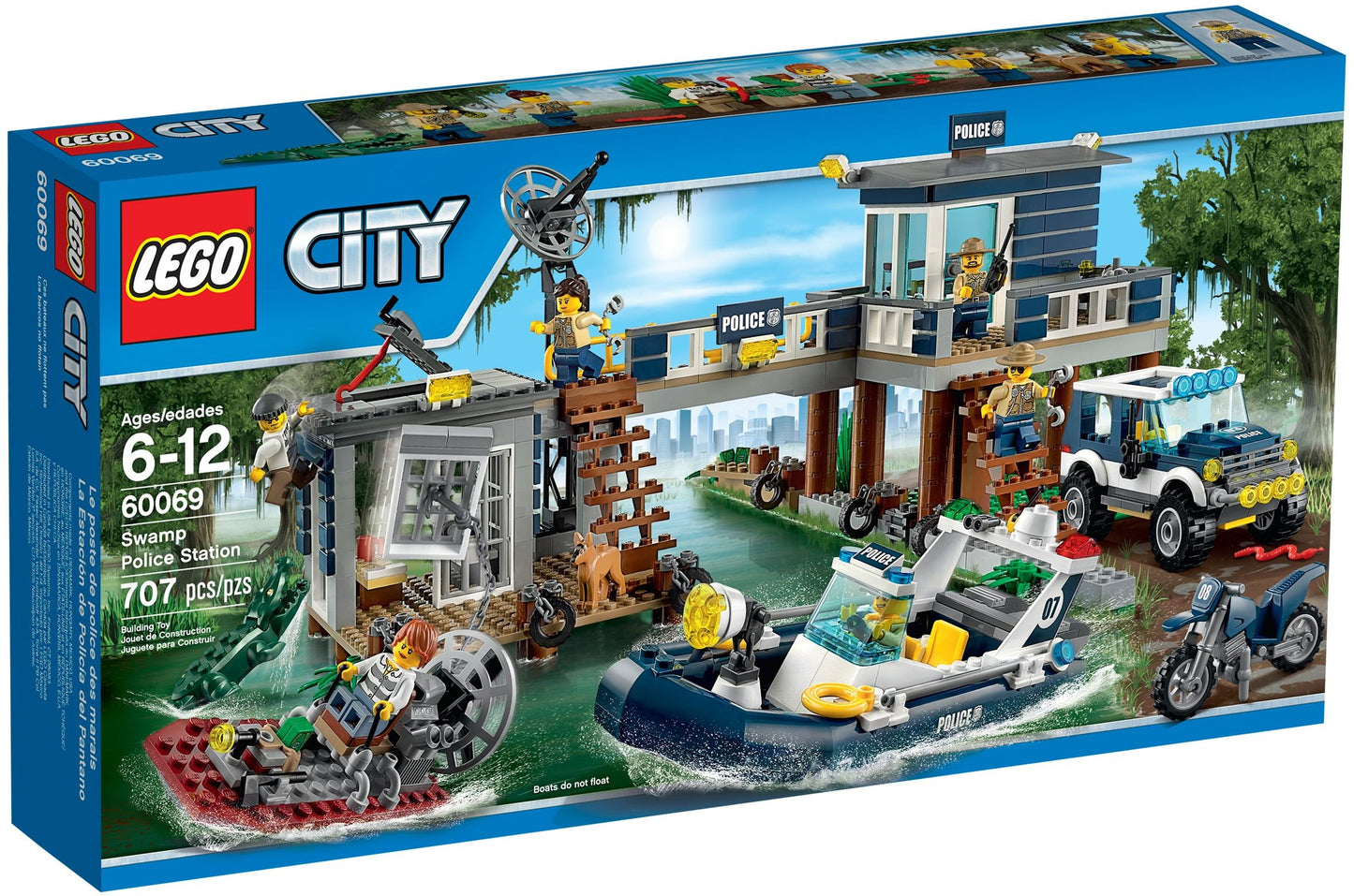 LEGO 60069 Swamp Police Station Playset: Catch the Crooks!