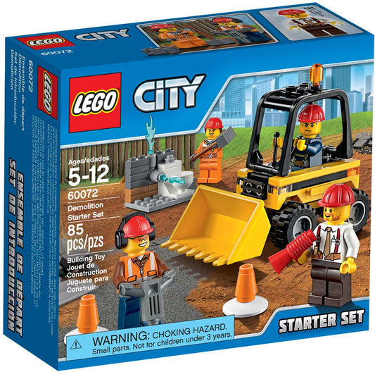 LEGO 60072 Demolition Starter Set with Front Loader & Workers - Auzzistore