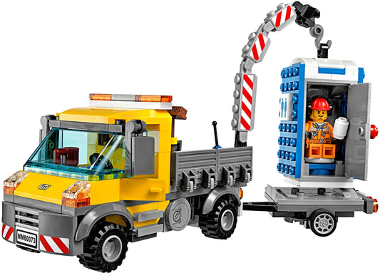 LEGO 60073 Service Truck with Portable Toilet & Crane – view 2 - Auzzistore