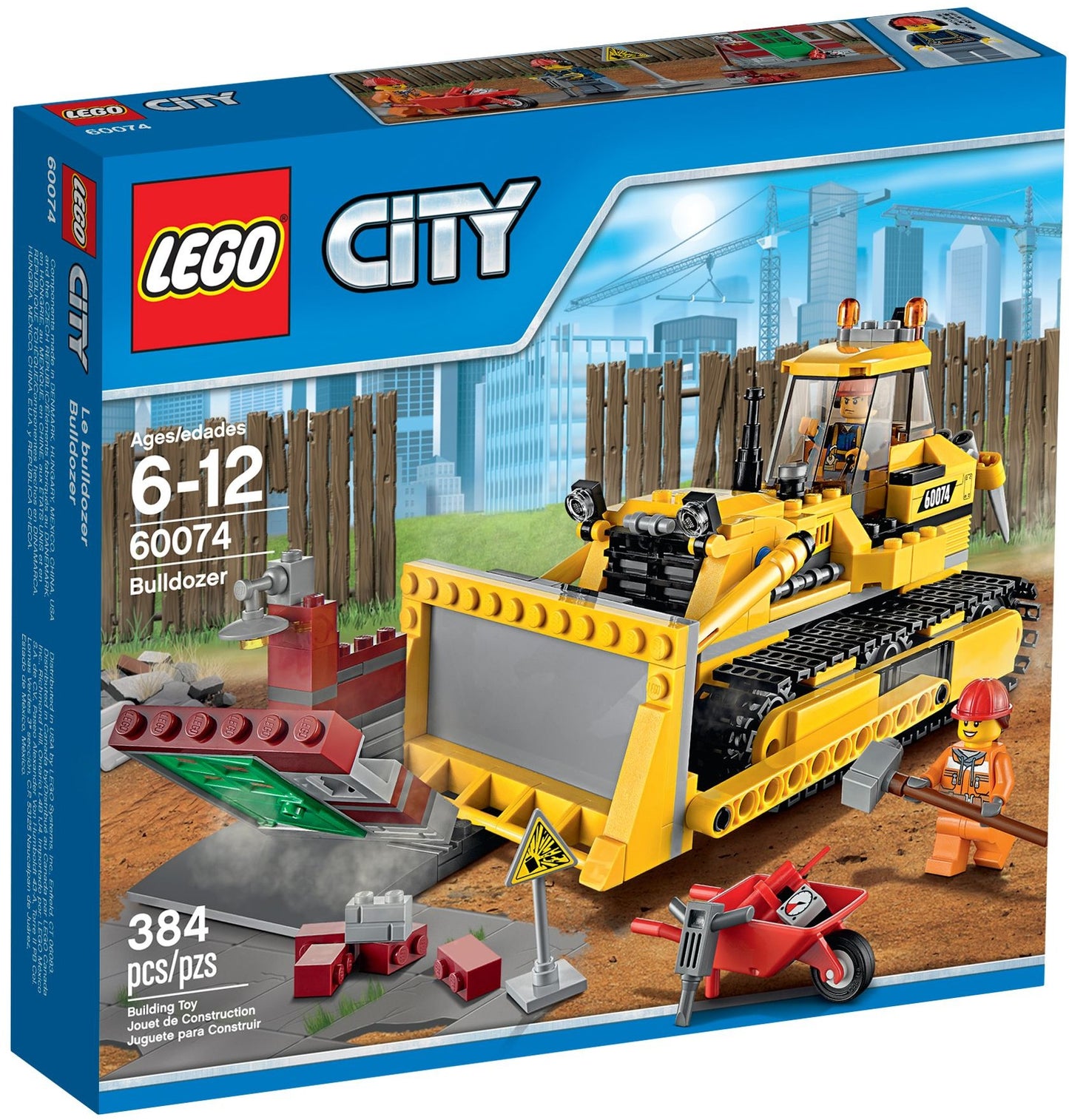 LEGO 60074 Bulldozer Demolition Construction Set