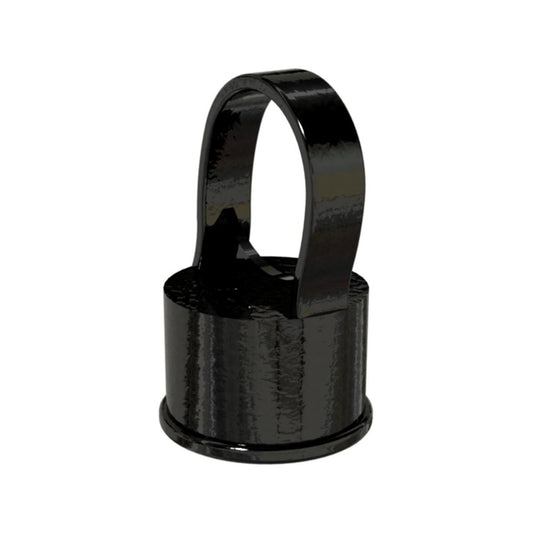 Peak Chain Link Fencing 38mm Black Line Post Cap - Durable Die-Cast Aluminium - Easy Installation - Auzzistore