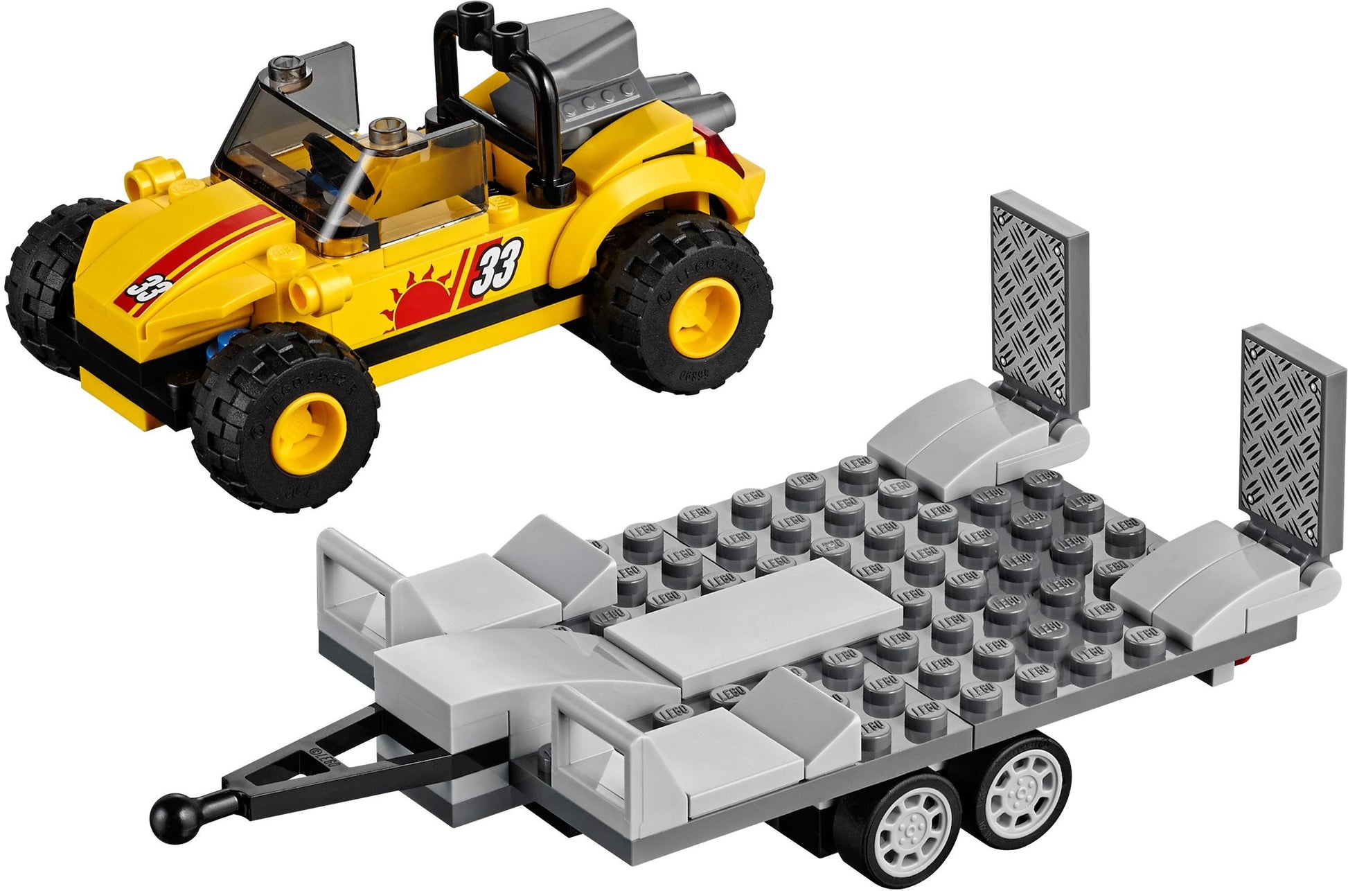 LEGO 60082 City Great Vehicles Dune Buggy Trailer- Auzzi Store