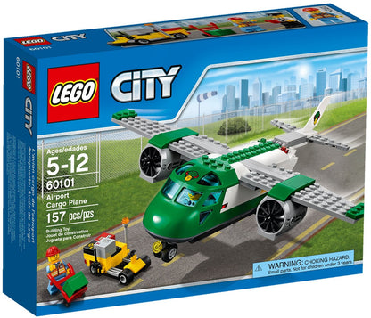 LEGO 60101 Airport Cargo Plane: Toy Plane with Service Car & Minifigures