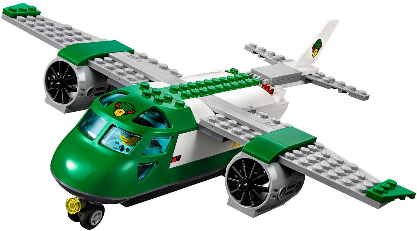 LEGO 60101 Airport Cargo Plane: Toy Plane with Service Car & Minifigures