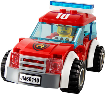 LEGO 60110 City Fire Station with Truck, Helicopter & Hot Dog Stand