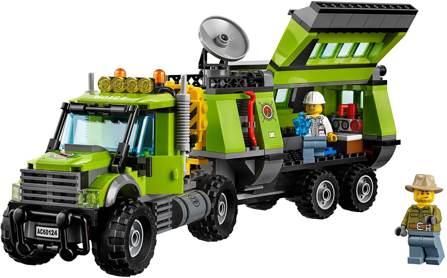LEGO 60124 Volcano Exploration Base - Erupting Lava Fun!