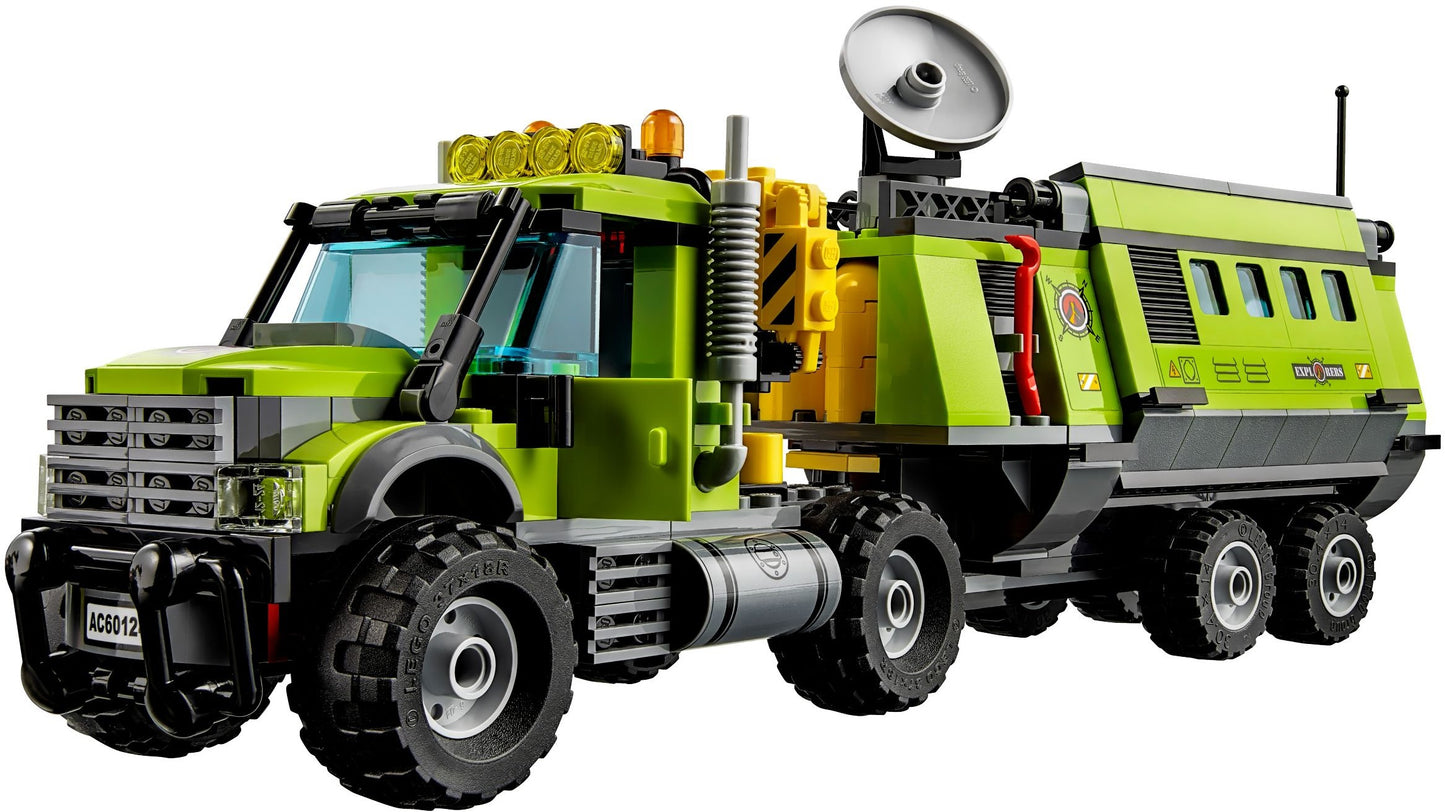 LEGO 60124 Volcano Exploration Base - Erupting Lava Fun!