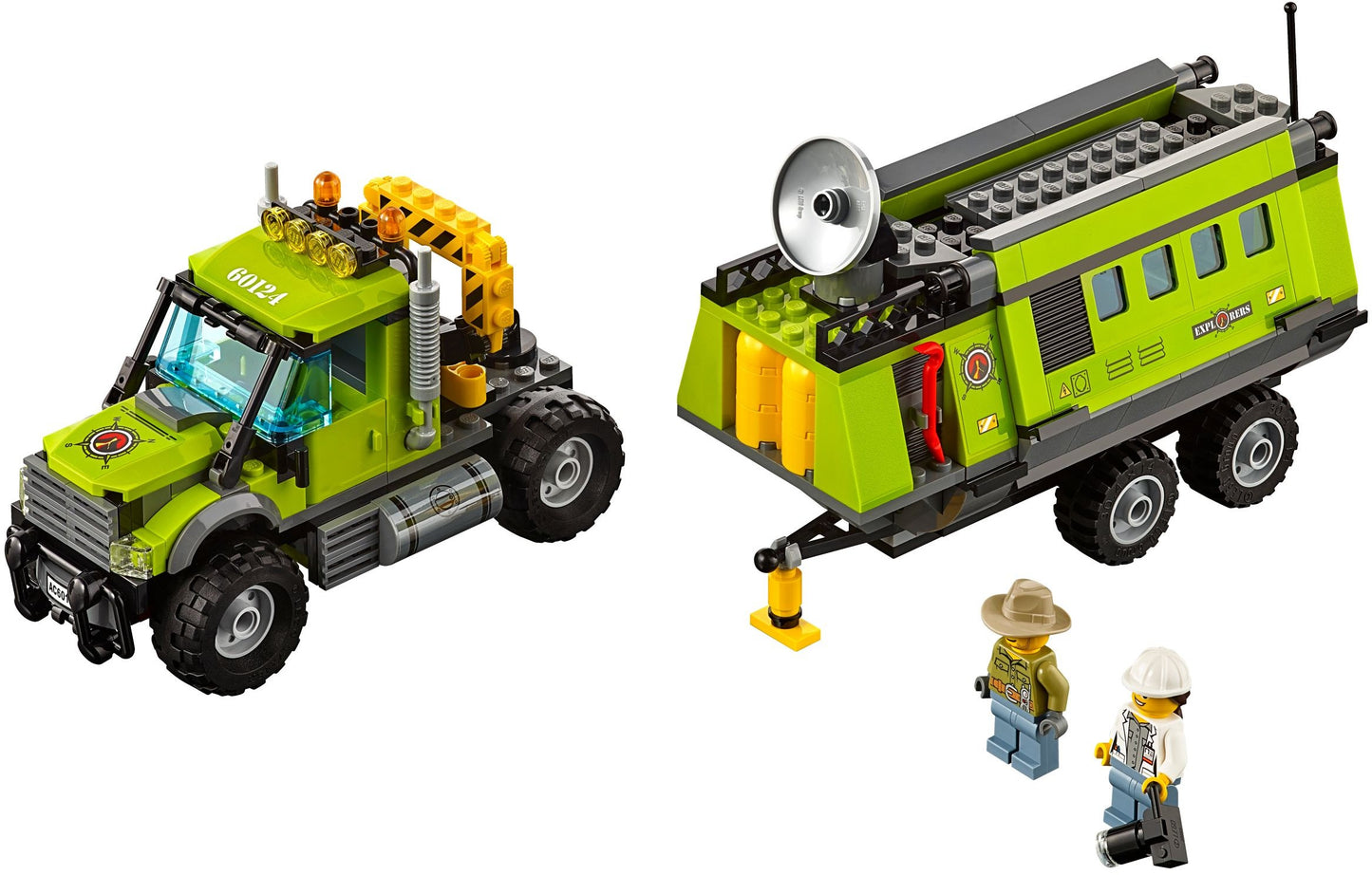 LEGO 60124 Volcano Exploration Base - Erupting Lava Fun!