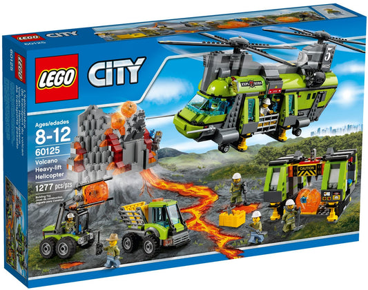 LEGO 60125 Volcano Heavy-Lift Helicopter with Eruption Feature & Mobile Lab
