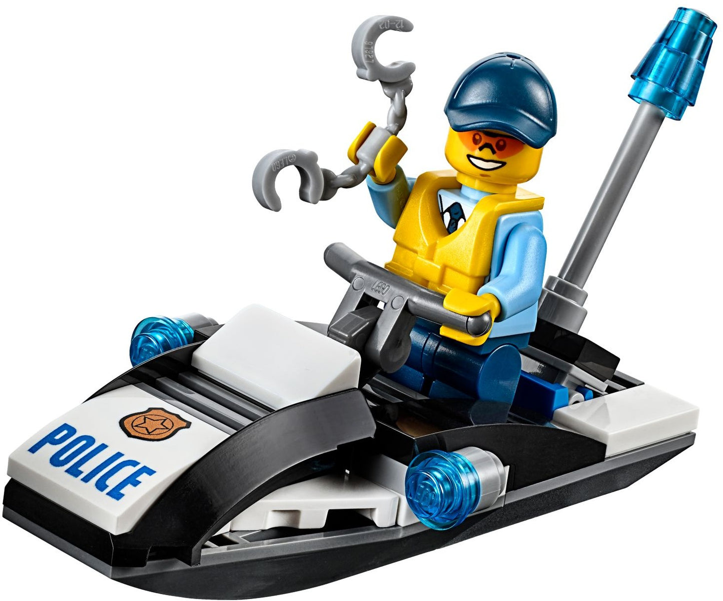 LEGO 60126 Police Water Scooter Tire Escape Crook Chase