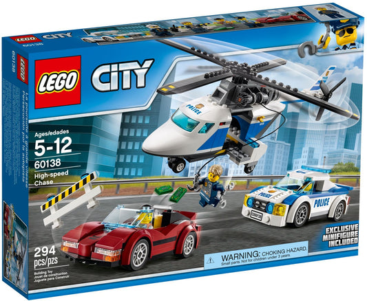 LEGO 60138 City Police High-Speed Chase Helicopter Car Crook - Auzzistore