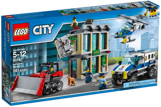 LEGO 60140 Bulldozer Heist: Bank Robbery Police Chase - Auzzistore