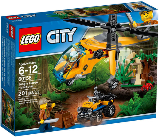 LEGO 60158 Jungle Cargo Helicopter: Temple Explorer with ATV - Auzzistore