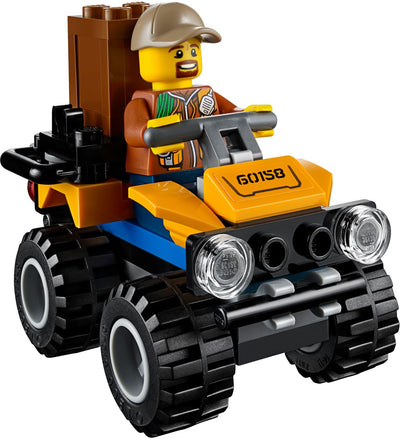 LEGO 60158 Jungle Cargo Helicopter: Temple Explorer with ATV