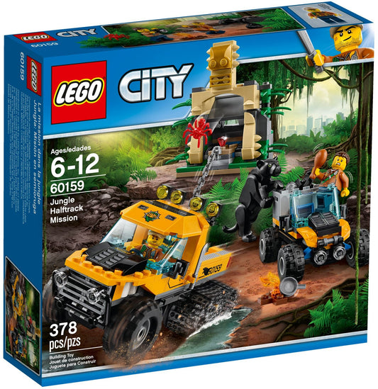 LEGO 60159 Jungle Halftrack Mission ATV & Temple Playset - Auzzistore