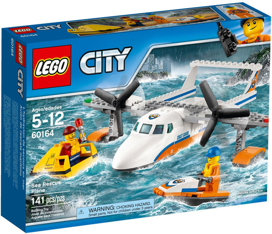 LEGO 60164 Sea Rescue Plane with Water Scooter & Raft - Auzzistore