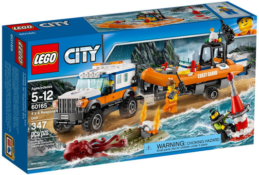 LEGO 60165 Coast Guard 4x4 Response Unit & Rescue Boat - Auzzistore