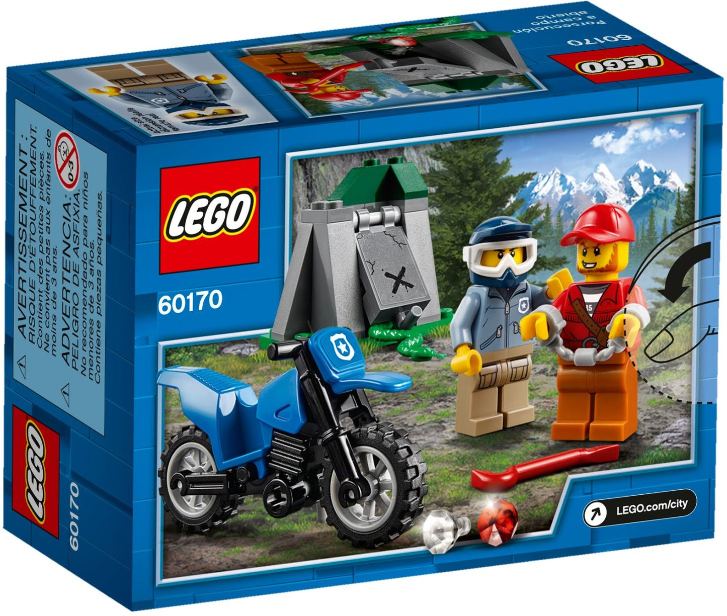 LEGO 60170 Off-Road Police Chase Building Toy Set