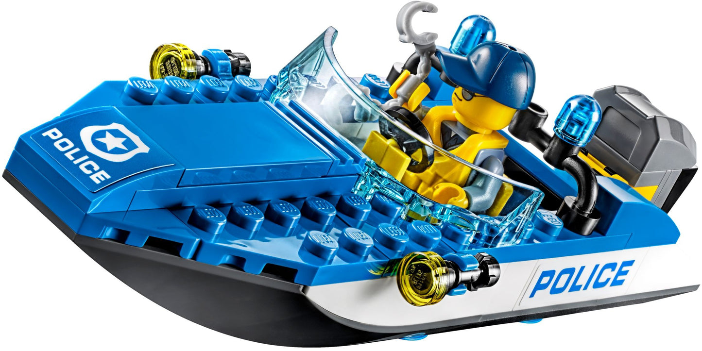 LEGO 60176 Wild River Escape Police Speedboat Crook Raft Set