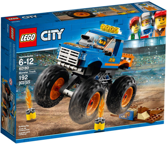 LEGO 60180 Monster Truck: Jump Ramp & Fire Stunt Show