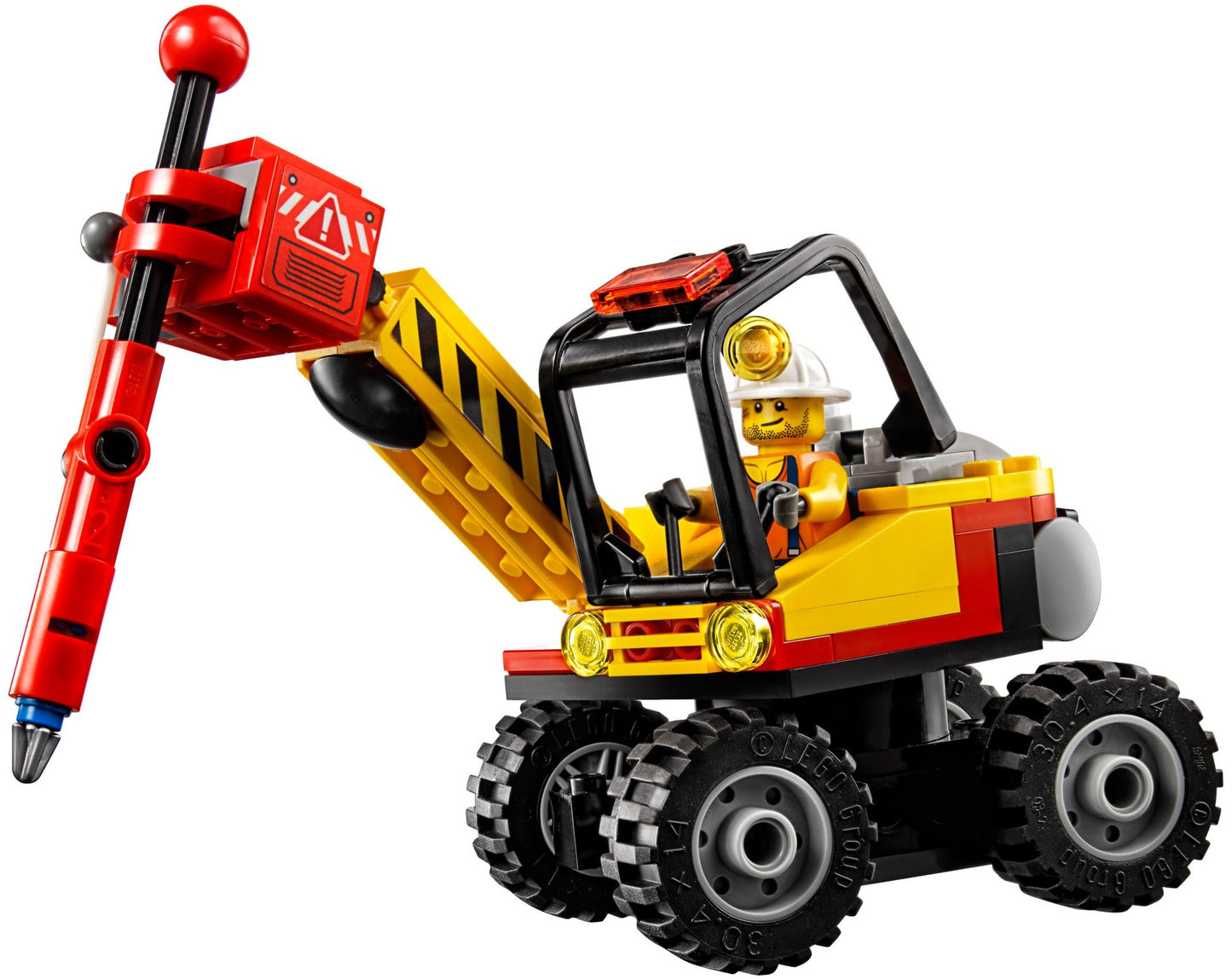 LEGO 60185 Mining Power Splitter: Excavator Toy with Gold Nugget