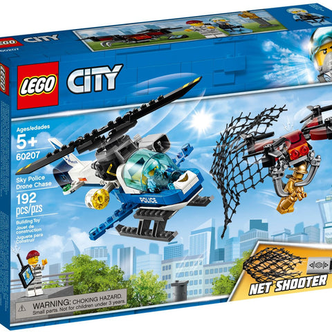 LEGO 60207 Sky Police Drone Chase Helicopter Playset