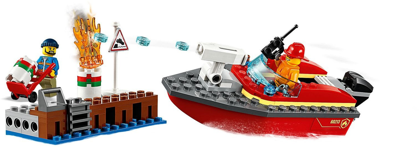 LEGO 60213 Dock Side Fire Rescue Boat Set