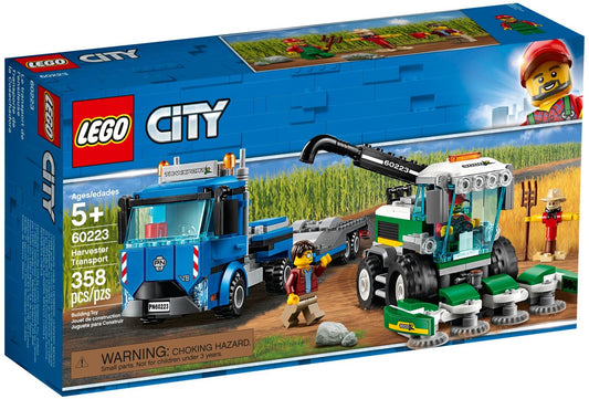 LEGO 60223 Harvester Transport: Farm Truck & Combine Toy - Auzzistore