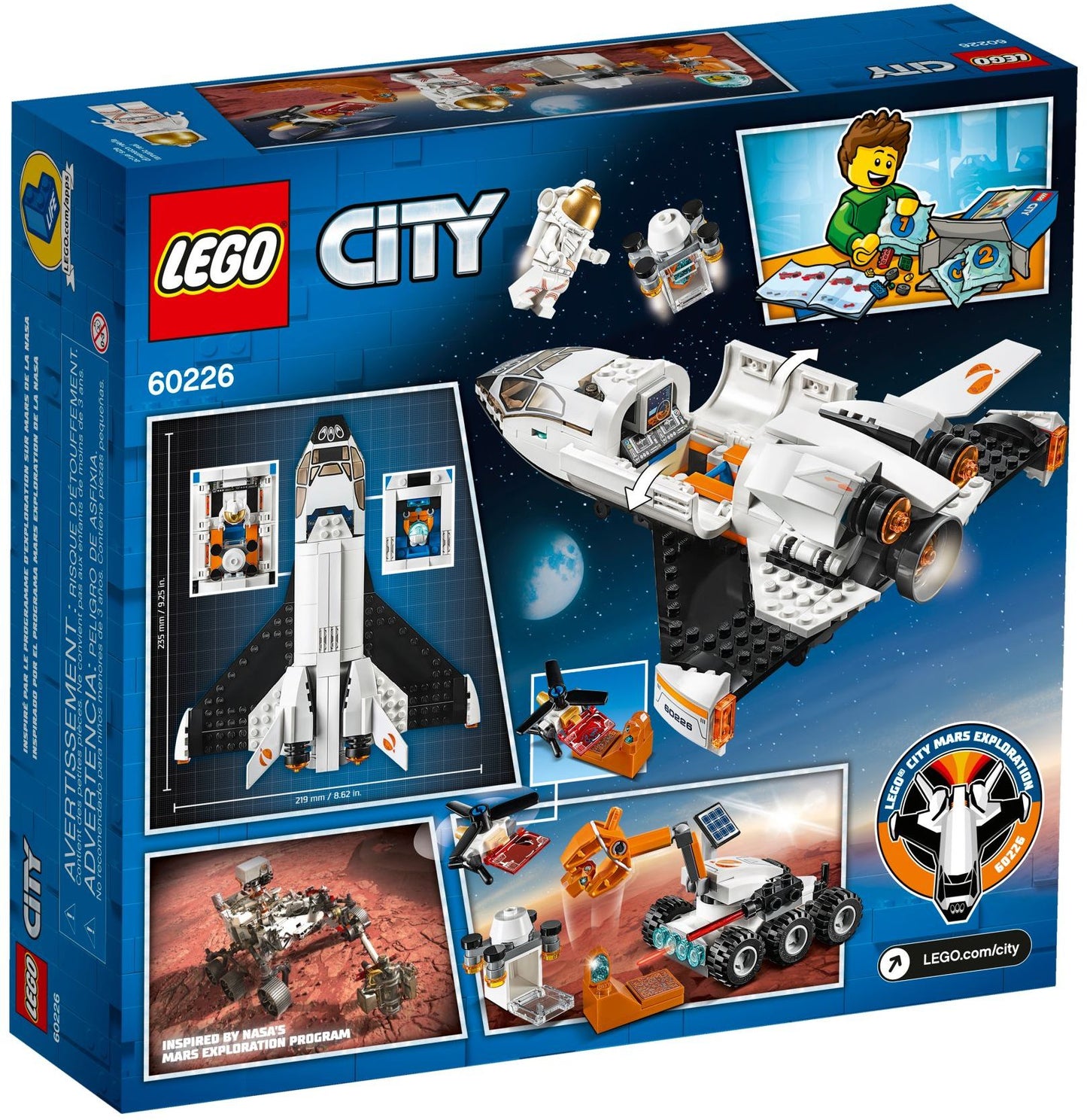 LEGO 60226 Mars Research Shuttle with Rover & Drone