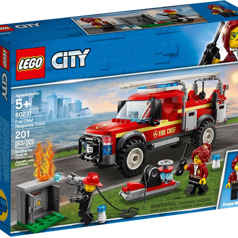 LEGO 60231 Fire Chief Truck - Building Toy with Minifigures - Auzzistore