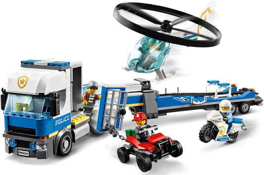 LEGO 60244 Police Helicopter Transport Truck & ATV Playset – view 2 - Auzzistore